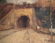 Vincent Van Gogh Roadway wtih Underpass (nn04) oil painting reproduction